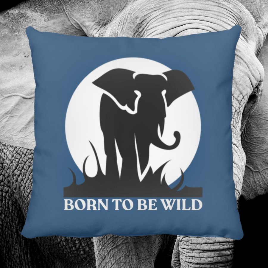 Born To Be Wild Throw Pillow