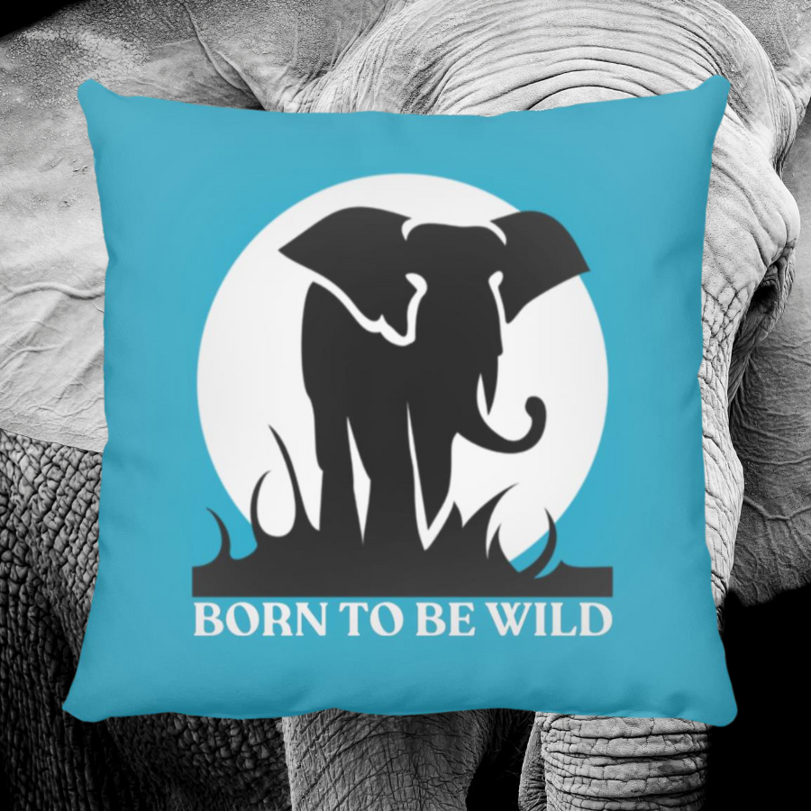 Born To Be Wild Throw Pillow