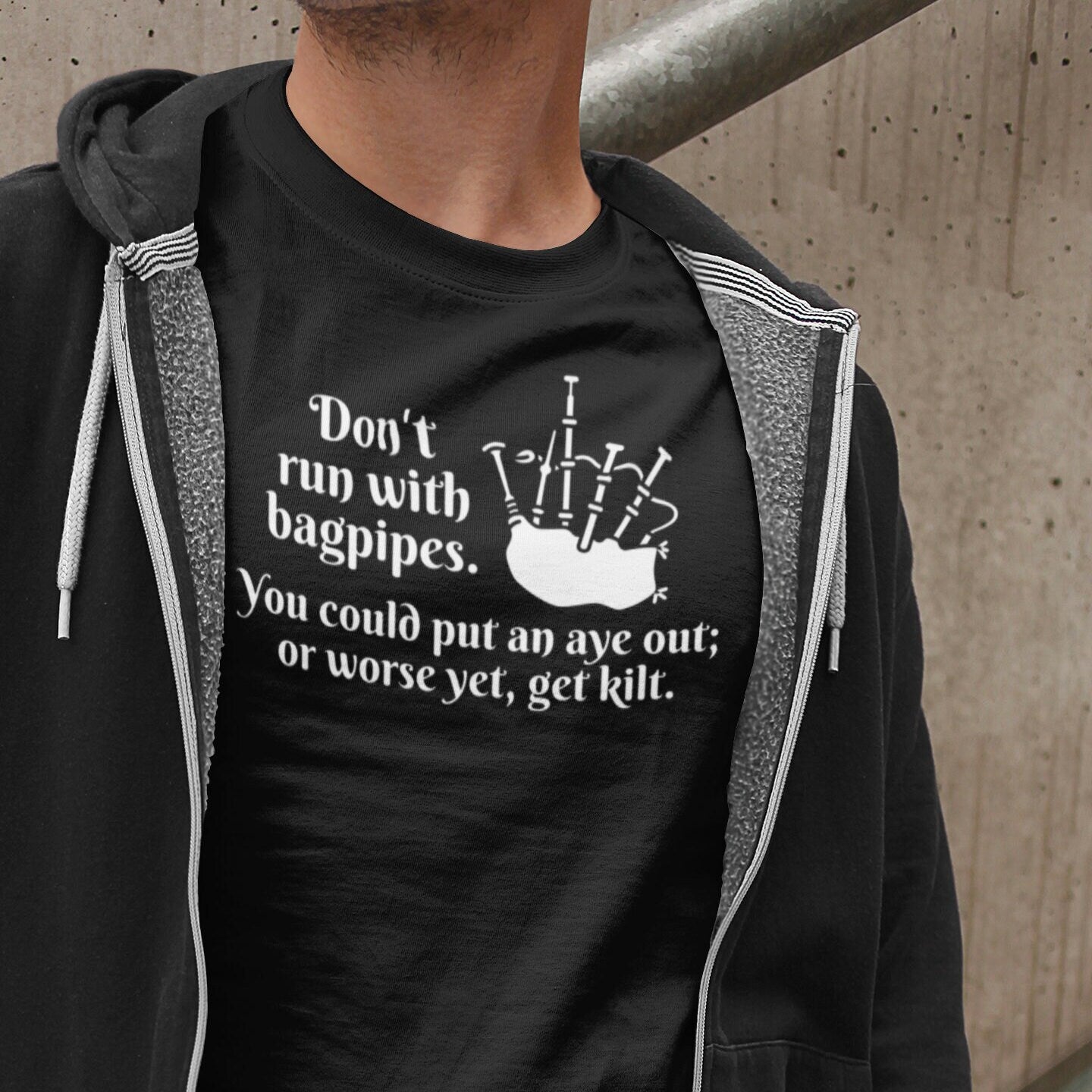 Don't run with bagpipes. T-Shirt